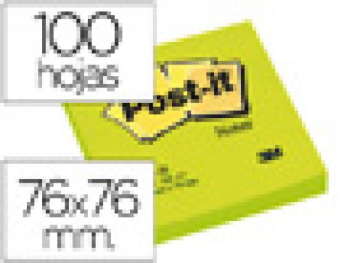 Bloco de notas adesivas post-it verde 76 x 76 mm , Post-it , 27300 , 3134375221399